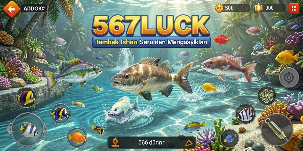 Tampilan menegangkan saat menembak ikan di 567LUCK.