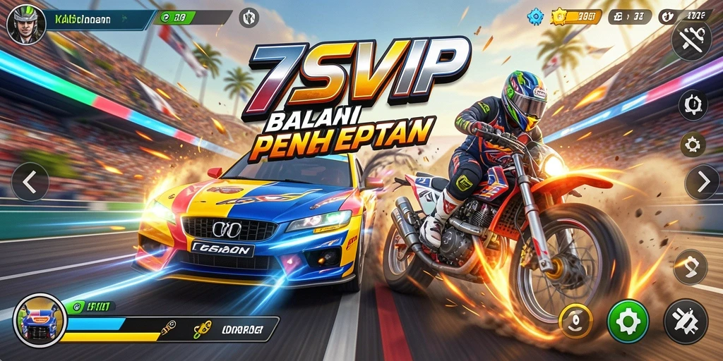 Gameplay Racing yang intens dan seru di 7SVIP.