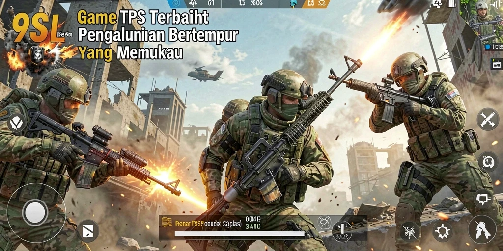 Tampilan gameplay seru di 9SL dengan aksi pertempuran yang intens.