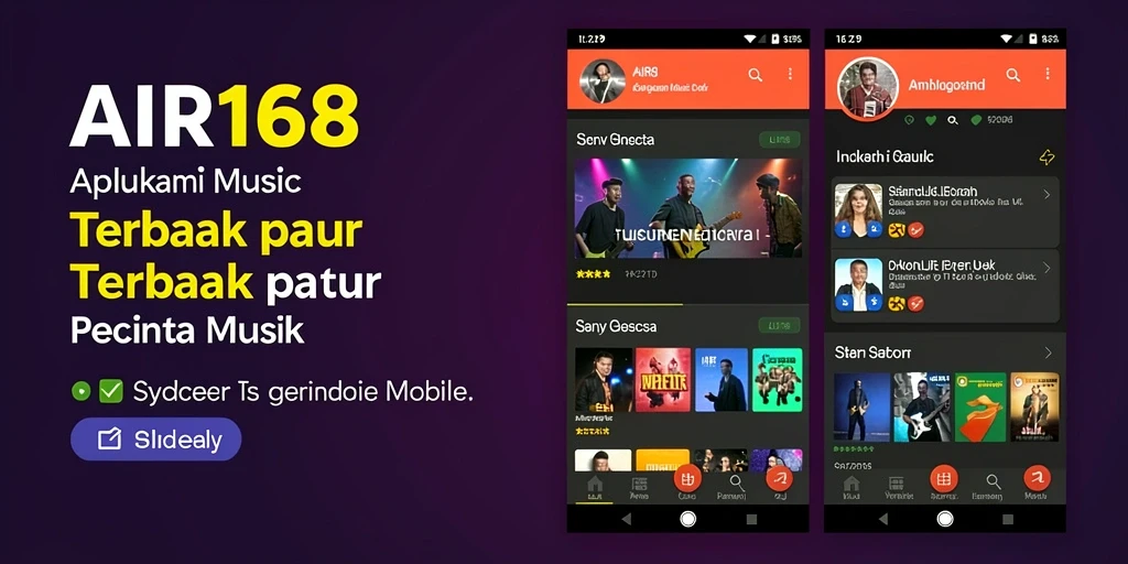 Tampilan gameplay musik yang menarik di AIR168.