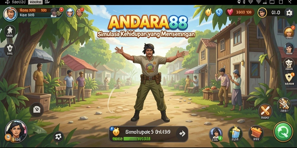 Tampilan gameplay ANDARA88 yang menarik dan penuh warna.