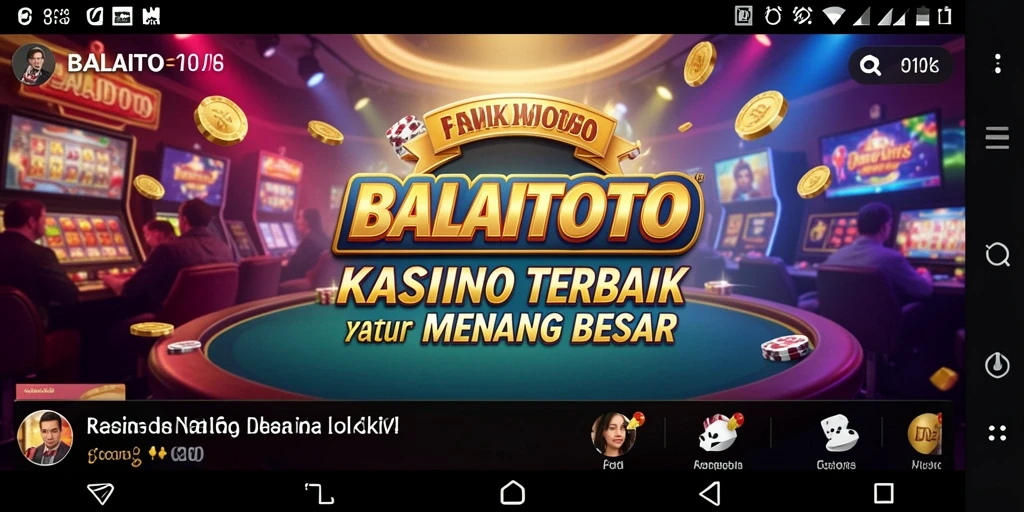 Tampilan seru gameplay Kasino di BALAITOTO