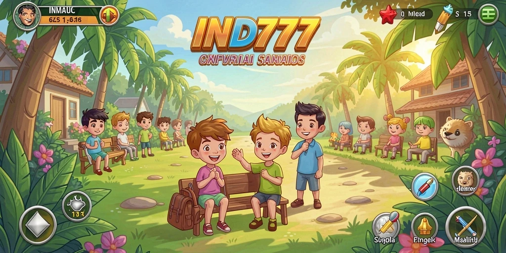 Menampilkan gameplay seru dan penuh warna di IND777.