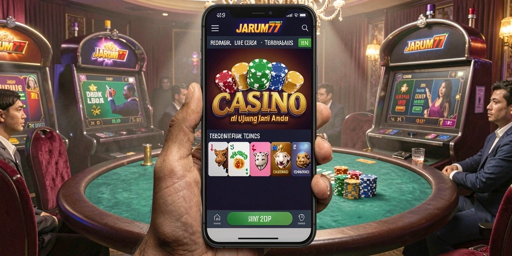 Tampilan gameplay Live Casino yang menarik dan interaktif di JARUM77.