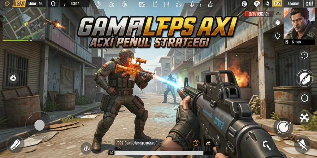 Tangkapan layar menampilkan aksi intens dalam gameplay TPS JOS77.