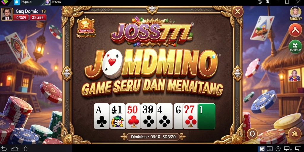 Screenshot JOSS777 menampilkan gameplay seru dari permainan Domino.