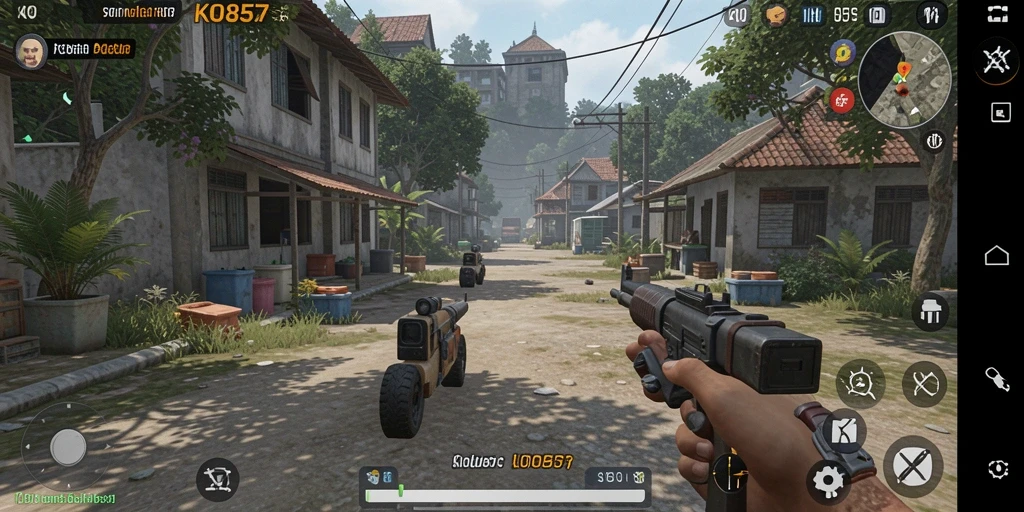 Screenshot menunjukkan gameplay menarik dari KO857 dalam simulasi.