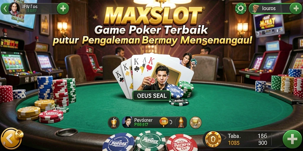 Screenshot gameplay MAXSLOT menampilkan keseruan permainan Poker.