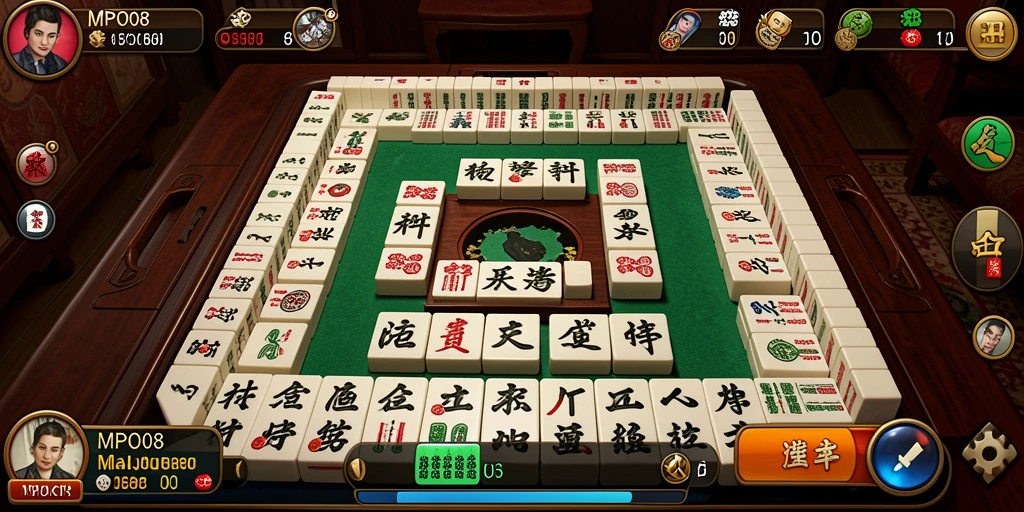 Screenshot MPO08 menampilkan gameplay Mahjong yang seru dan menarik.