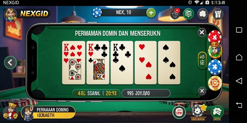 Tampilan gameplay NEXGID yang menarik dan interaktif.