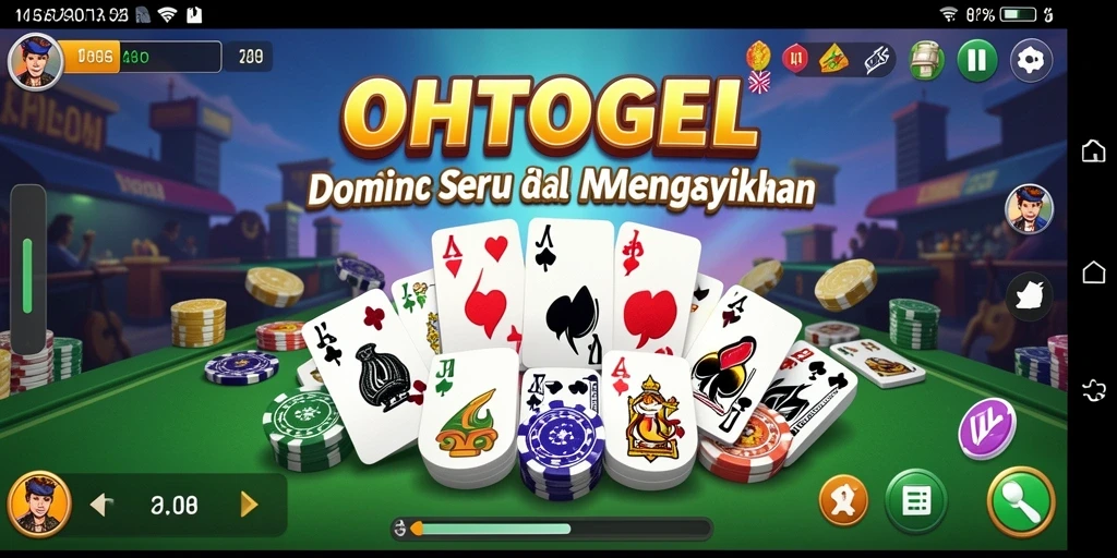 Tampilan gameplay yang mengasyikkan dari OHTOGEL dalam permainan Domino.