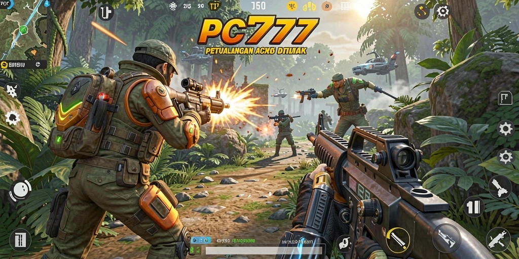 Gameplay seru dalam PC777 dengan aksi menegangkan.