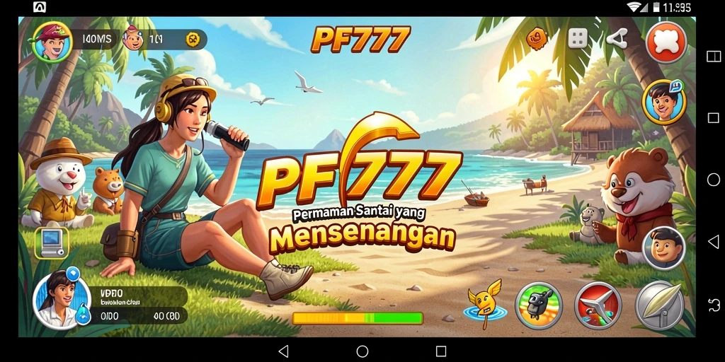 Tampilan gameplay PF777 yang ceria dan menarik.