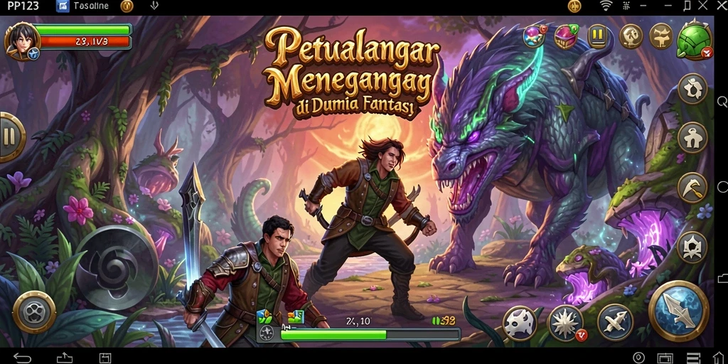 Menampilkan gameplay seru dalam dunia petualangan yang luas.