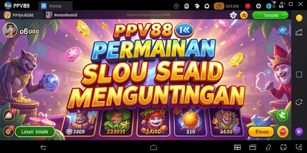 Tangkapan layar utama gameplay Slot PPV88 dengan grafis menakjubkan.