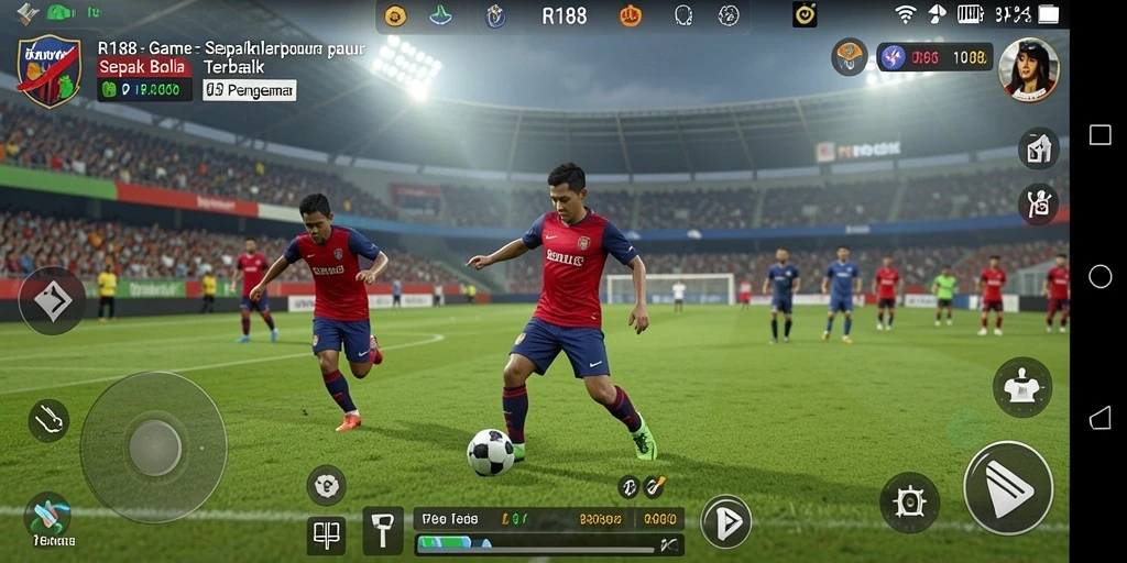 Tampilan gameplay yang mendebarkan dalam RI188.