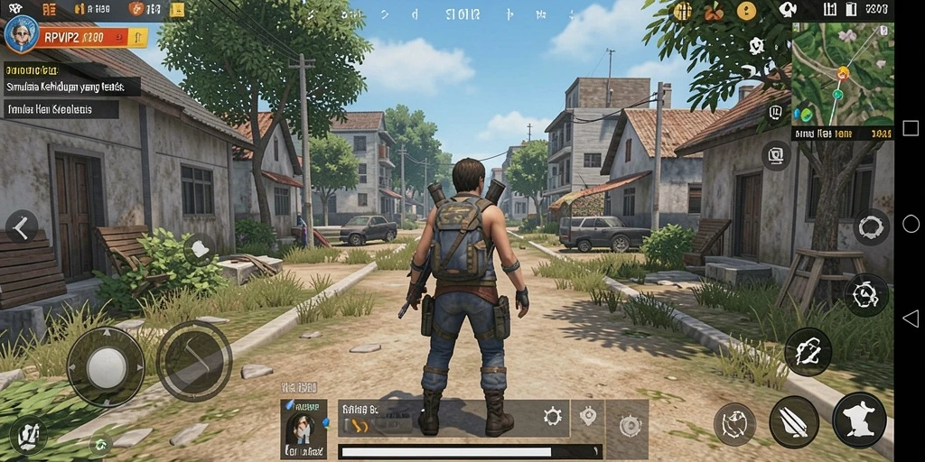 Tampilan screenshot RPVIP2 yang menampilkan gameplay simulasi kehidupan yang menarik.