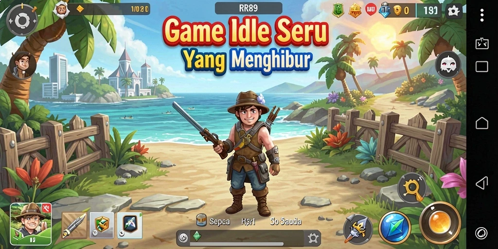 Tampilan gameplay RR89 yang menarik dan menghibur.
