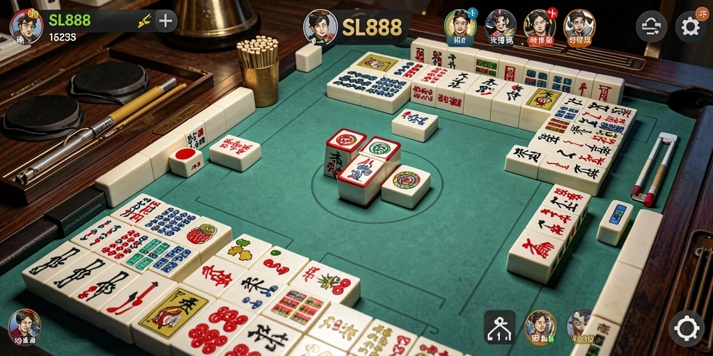 Screenshot SL888 menunjukkan gameplay Mahjong yang menghibur dan menarik.