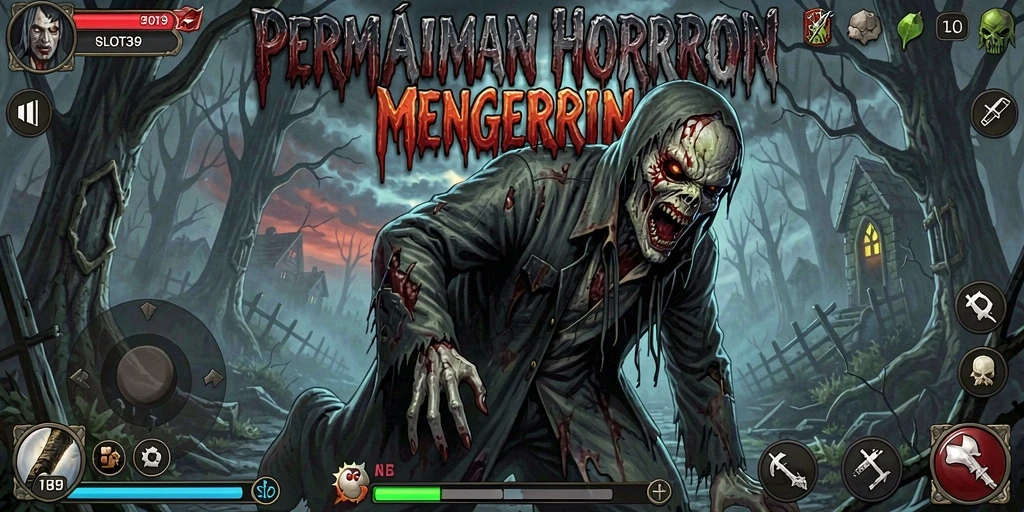 Screenshot utama SLOT39 menampilkan gameplay Horror yang menghantui.