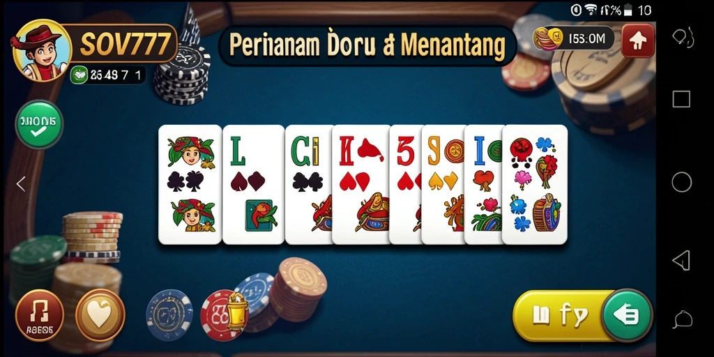 Tampilan gameplay Domino yang menarik dan interaktif.
