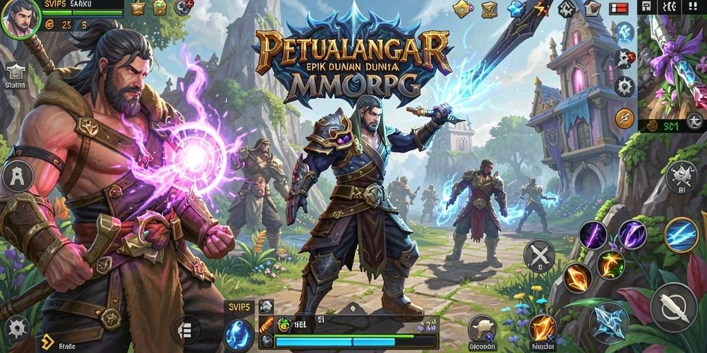 Screenshot gameplay yang menampilkan aksi seru di SVIP5.