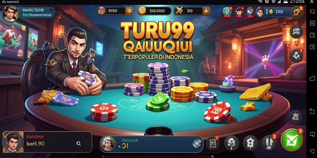 Tampilan gameplay QiuQiu yang seru dan interaktif.