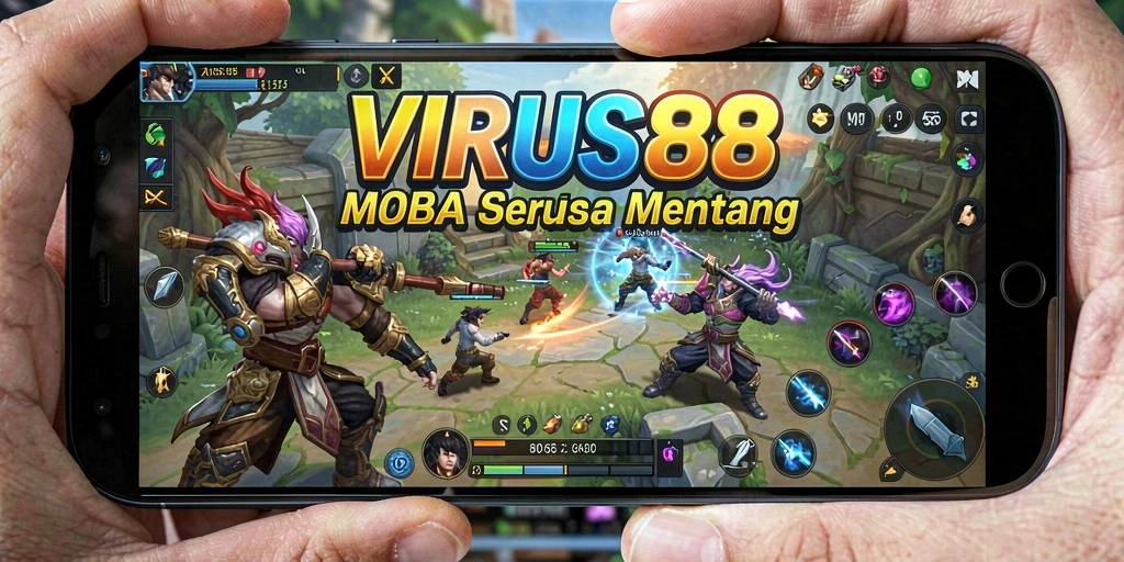 Screenshot gameplay <strong>VIRUS88</strong> menunjukkan pertarungan tim yang intens dan strategis.